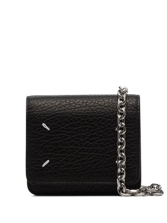 Maison Margiela Portafoglio con catena - Nero