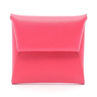 Herm&egrave;s Pink Leather Coin Purse/Coin Case (Pre-Owned)