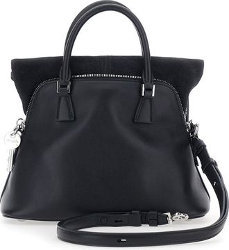 Maison Margiela Womens Handbag Black Leather Calf Handbags Hand Bags