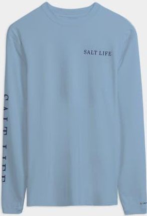 Salt Life Canopy Performance Long Sleeve Tee in Glacial Blue Heather at Nordstrom, Size X-Large