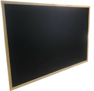 Trade Shop Trade Shop - Lavagna Con Cornice In Legno Scrivibile Con Gessetti Gioco Bambini 50x70 Cm