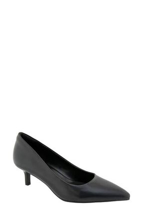BCBGeneration Daven Pointed Toe Kitten Heel Pump - Wide Width Available in Black at Nordstrom, Size 7.5