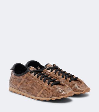 Jacquemus Zapatillas Tennis de piel grabada