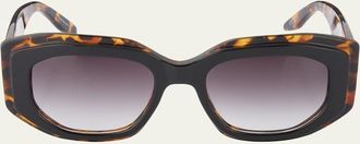 Barton Perreira Crescendo 50.5mm Geometric Acetate Sunglasses