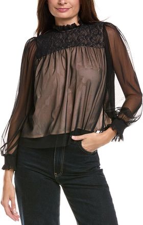 Rain + Rose Tulle Blouse