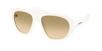 Prada PR C05S 17K20S Womens Sunglasses White Size 57
