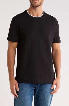 Calvin Klein Tipped Microwaffle T-Shirt in Black at Nordstrom Rack, Size Xx-Large