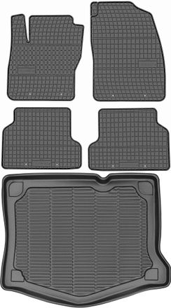 OEM Juego De Alfombrillas De Goma Para Coche Y Alfombrilla Para Maletero Para Ford Focus Ii Hatchback (2004-2011)