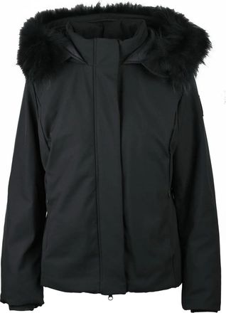 Bomboogie Short Black Coat with Removable Fur Inserts