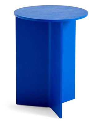 HAY round wood table - Blauw