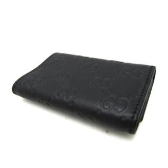 Gucci Pre-owned Accessories, unisex, Black, Size: ONE SIZE Pre-owned Guccissima Keycase 138093