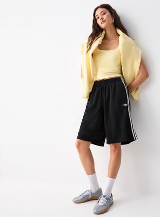 adidas Womens Striped jacquard Bermuda short