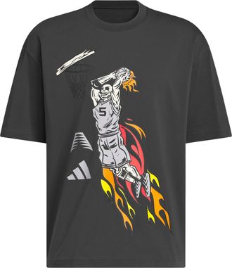 adidas Anthony Edwards Stand Down T-Shirt Asia Sizing Night Grey KG9103