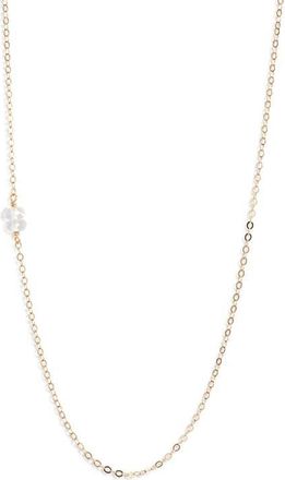 Nashelle Semiprecious Stone Station Chain Necklace in Gold Fill at Nordstrom, Size 18