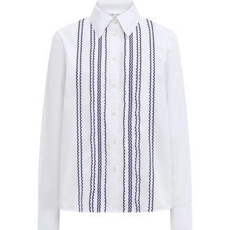 C&acirc;llas Milano ARLETTY Embroidered shirt in White at Nordstrom, Size 40