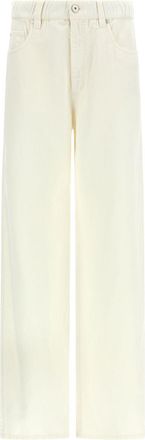 Brunello Cucinelli Brunello Cucinelli Womens White Denim Jeans - Ivory Cotton - Size EU 38 (Womens)