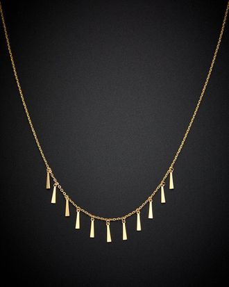 Italian Gold, Inc 14K Pailette Charm Choker Necklace