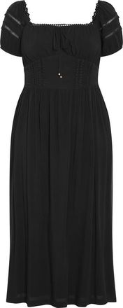 City Chic Arielle Maxi Dress in Black at Nordstrom, Size Xxxs