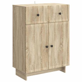 vidaXL Aparador Roble Sonoma 66 X 34,5 X 90 Cm Madera De Ingenier&iacute;a Vidaxl