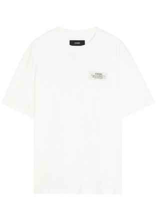 Amiri Spirit Logo-appliqu&eacute;d Cotton T-shirt - Ivory - XL