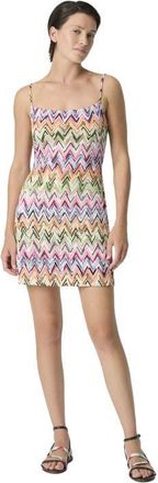 Missoni Mini Dress In Stretch Viscose With Lace And Zigzag Motif in Multicoloured at Nordstrom, Size 42 It