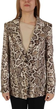 Marella Mllcampale Blazer - Dames - Blazers - Beige - S - Leer - Jassen