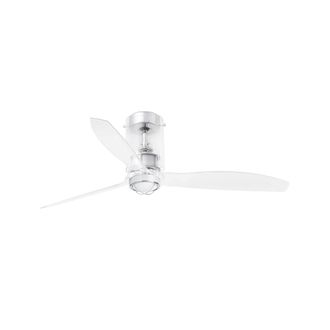 Faro Barcelona Ventilador con luz acero cromado 128x128x32.4 cm