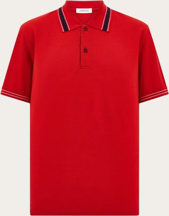 Ferragamo Uomo Polo a manica corta Rosso