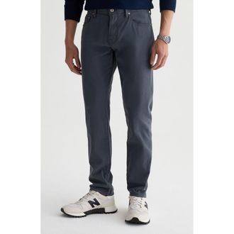 AG - Adriano Goldschmied Tellis Stretch Sateen Modern Slim Pants in Bluegrain at Nordstrom, Size 36 X 32