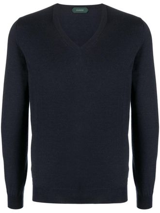 Zanone V-Neck Sweater Clothing