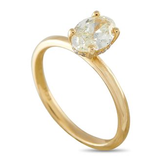 Luxury Bazaar 14K Yellow Gold 1.11ct Diamond Ring MF03-081926