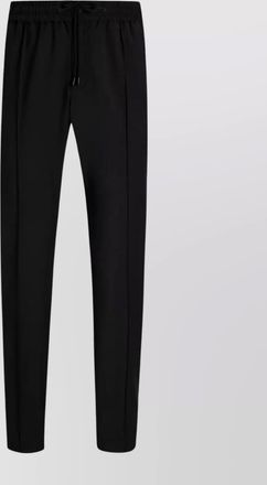 Dolce & Gabbana wool blend drawstring tapered trousers