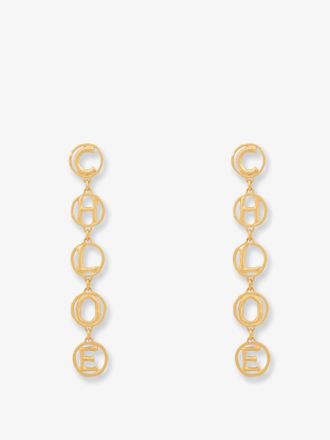 Chlo&eacute; Orecchini Script in ottone - CHLOE - gender_Woman