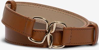 Fabiana Filippi Schmaler Glattlederg&uuml;rtel mit Kreuzschnalle - 20 mm
