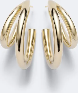 Jennifer Fisher 14kt gold-plated huggie earrings