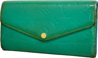 Louis Vuitton Green Long Wallet (Bi-Fold) (Pre-Owned)