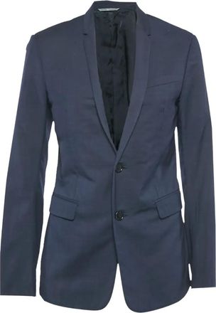 Dior Wollen blazer met twee knopen - Blauw