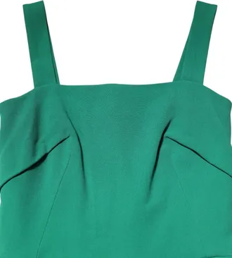 Dolce & Gabbana Dark Green Sleeveless Rayon Bodycon Womens Dress