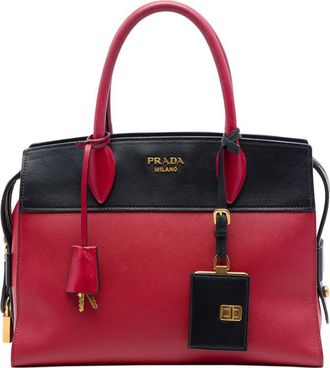 Prada Pre-owned Prada Saffiano And City Calf Esplanade Satchel Ladies XK4XZBB1OZR55Q7S