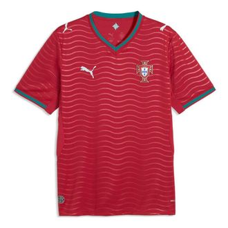 Puma Portugal Home Soccer Jersey Club Red Green Lagoon 783278-01