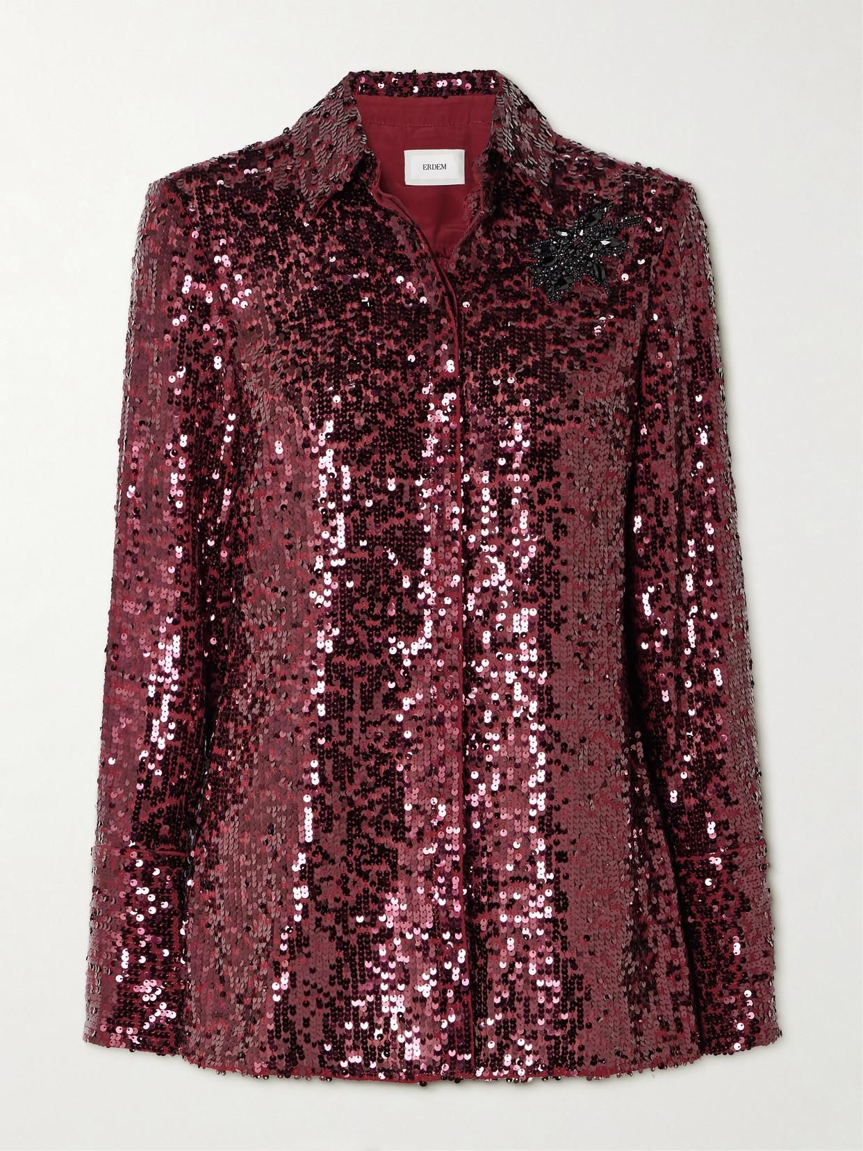 Chemisier Erdem Noir Sans Manches - Dentelle Florale, Taille 10, Neuf Avec étiquette