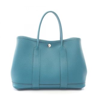 Herm&egrave;s Cobalt Green Negonda Leather Handbag Tote Bag (Pre-Owned)