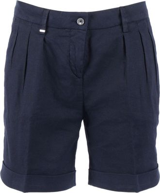 Fay Pantaloncini Fay in lino e cotone stretch