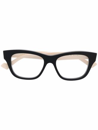 Gucci cat-eye glasses - women - Acetate - 52 - Black
