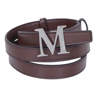 Max Mara Classic M Riem - Dames - Riemen - Bruin - L - Leer - Accessoires
