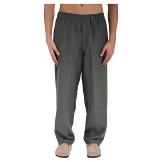 Costumein Wide Trousers, male, Green, Size: 2XL Elasticated Trousers