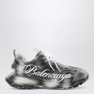 Balenciaga Track Stencil Logo sneakers in black/white