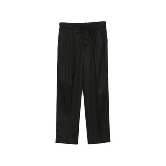 Calvin Klein Pleated Straight-leg Trousers