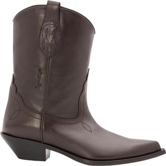Sonora Frisco Enkellaarsjes - Dames - Cowboylaarzen - Bruin - 38 EU - Leer - Schoenen