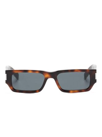 Saint Laurent Eyewear Occhiali da sole SL660 squadrati - Marrone